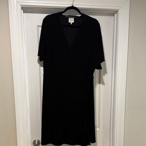 Beyond by Ashley Graham Black Wrap Dress